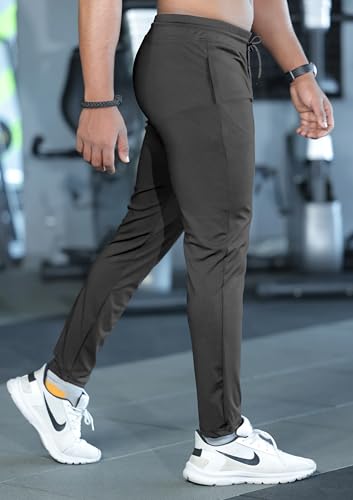 Image of FTX Men Solid Regular Fit Polyester Track Pant (Pack of 3)