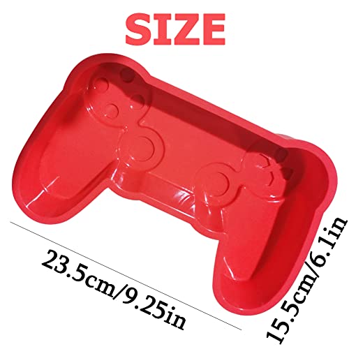 MEZHEN Silikonformen Gamepad Backform Game Controller Kuchenform Silikon Form 3D Kuchenbackform Mousse Videospiel Motivbackformen Gelee Dessert Seifenform Geburtstag