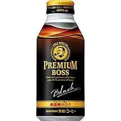 サントリー コーヒー プレミアムボス ブラック 390g ボトル缶×24本