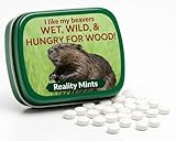 I Like Beavers Mints for Friends Easter Gifts for Adult Naughty Stocking Stuffers Best Friend for Men Peppermint Breath Mints I Love Beaver Gag Gifts Weird White Elephant IDE, 3 oz