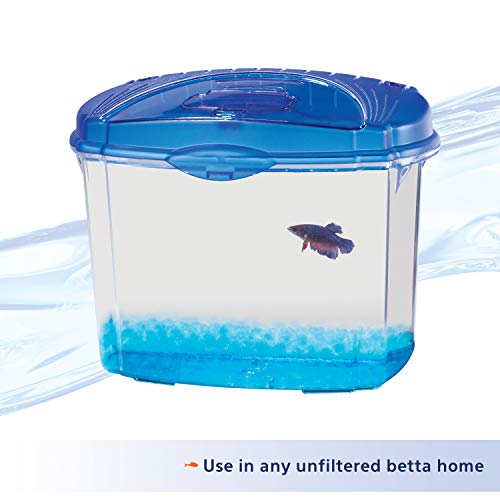 Image of Aqueon Pure Betta Beads, Blue (Pack of 2)