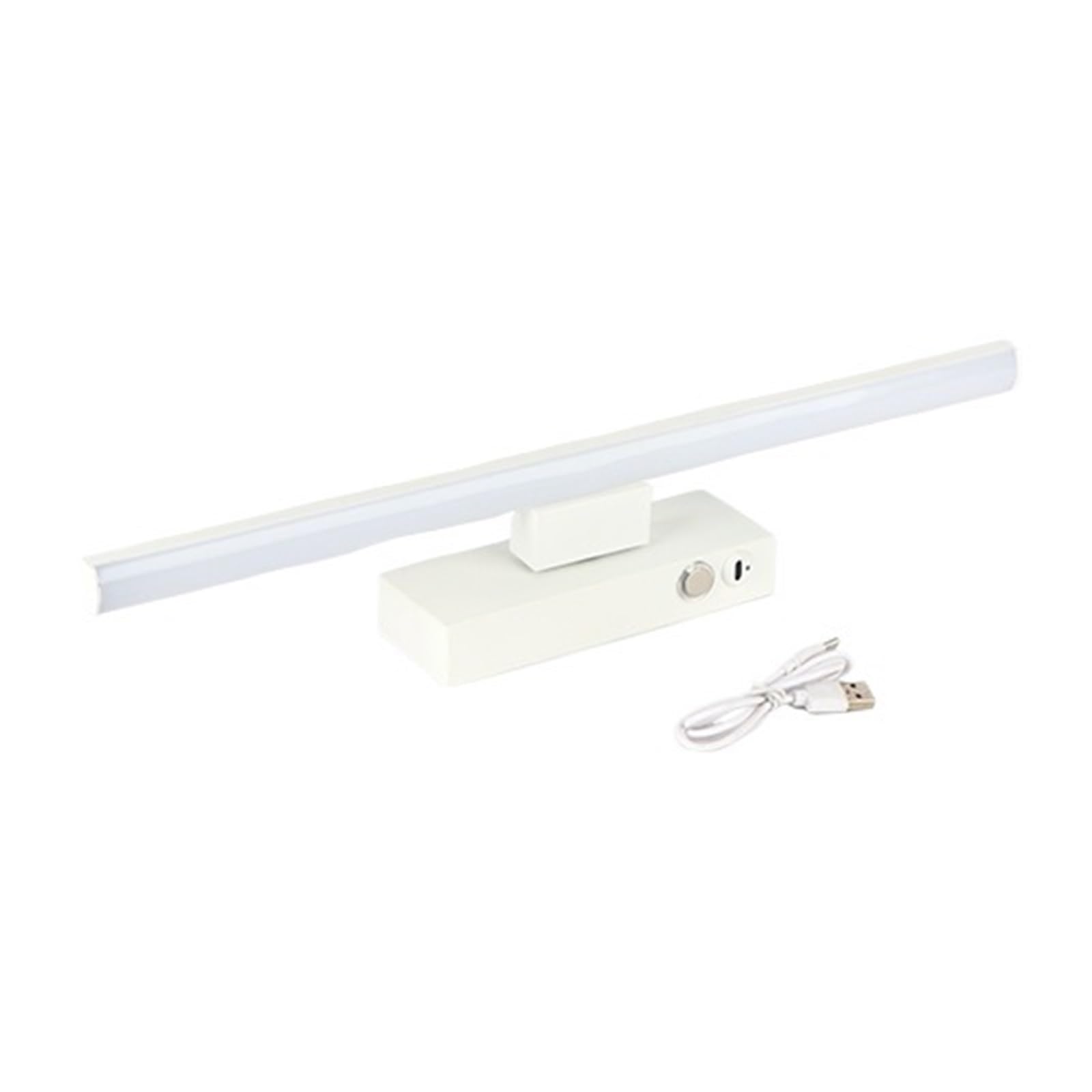 Lampada Da Parete A LED Con Batteria Ricaricabile E Interruttore Touch, Dimmerabile, For Comodino, In Alluminio Ferro, Tipo C, Luce Notturna DC5V Piccolo E Luminoso(White,Length 30cm)