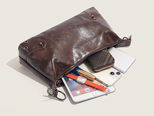 Retro Chic Handbag for Women Stylish Crossbody Purse Spacious Shoulder Tote Bag Soft Structured Shoulder Purse for Daily3