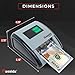 Cassida InstaCheck Small Footprint, Easy to Read Automatic Counterfeit Detector with Infrared, Magnetic and Ultraviolet Sensors, Compact and Lightweight Grey 11-3/4