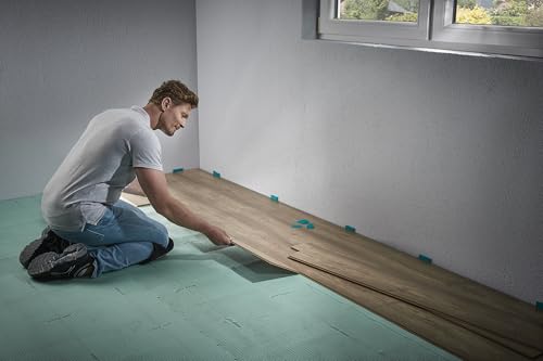 wolfcraft Set Abstandkeile aus Kunststoff I 8648000 I 120 Kunststoffkeile – ideal zum Einrichten von Dehnungsfugen - Made in Europe