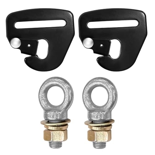 DING.PAI 2PCS Quick Release Mount for 2 Inch Harness 4 Point and 5 Point, Quick Release Hardware Kit for Car Truck Jeep SUV Off-Road