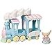 Calico Critters Floating Cloud Rainbow Train, Toy Vehicle Playset & 1 Collectible Figure