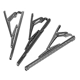 Ipetboom 3 Pezzi Fermacravatte Uomo in Rame Nero Opaco con Incisioni Brillanti Clip Moda per Cravatte Regolari Accessori Business Eleganti per Padre Marito e Fidanzato