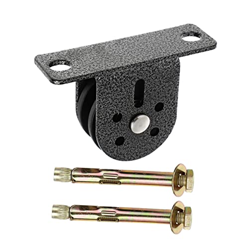 SOLUSTRE Fitness Equipment Pulley Wall-Mounted Rope Pulley Silent Steel Fixed Block 2 Screws