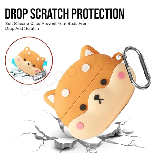 Image of Cartoon Case Cover Compatible for OnePlus Nord Buds 3r (2025) -Shiba