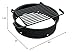 Pilot Rock 24 Inch Heavy Duty Steel Ground Fire Pit Ring Insert Liner and Metal Cooking Grate for Grilling, Camping, and Backyard Bonfires, Black