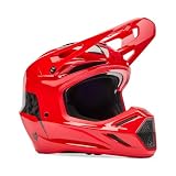 FOX V3 RS Fracture Carbon Casco da motocross, rosso, XL (61/62)