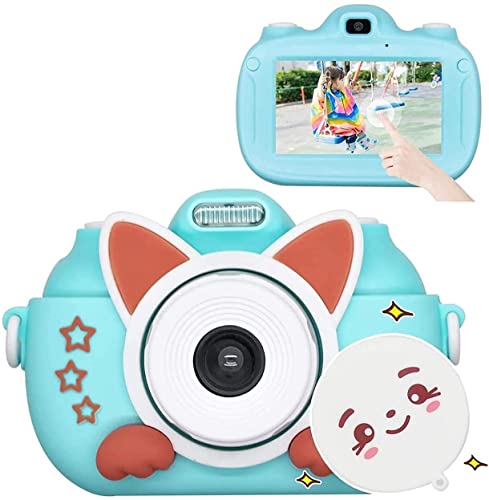 NCRD Cámara Digital de niños: cámara Selfie for niños con Pantalla de 3 Pulgadas for niños y niñas, cámara electrónica Recargable 1080p