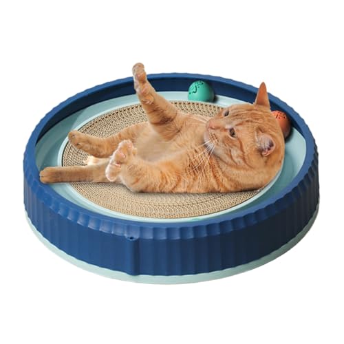 Planche à griffes pour chat interactive avec 2 balles ludiques - 2