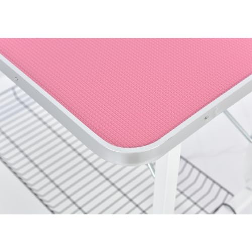 トリミングテーブル折りたたみ トリシャンプーカットブロー ブラッシング【ピンク】 Amazon.co.jp: トリミングテーブル 折りたたみ トリミング台