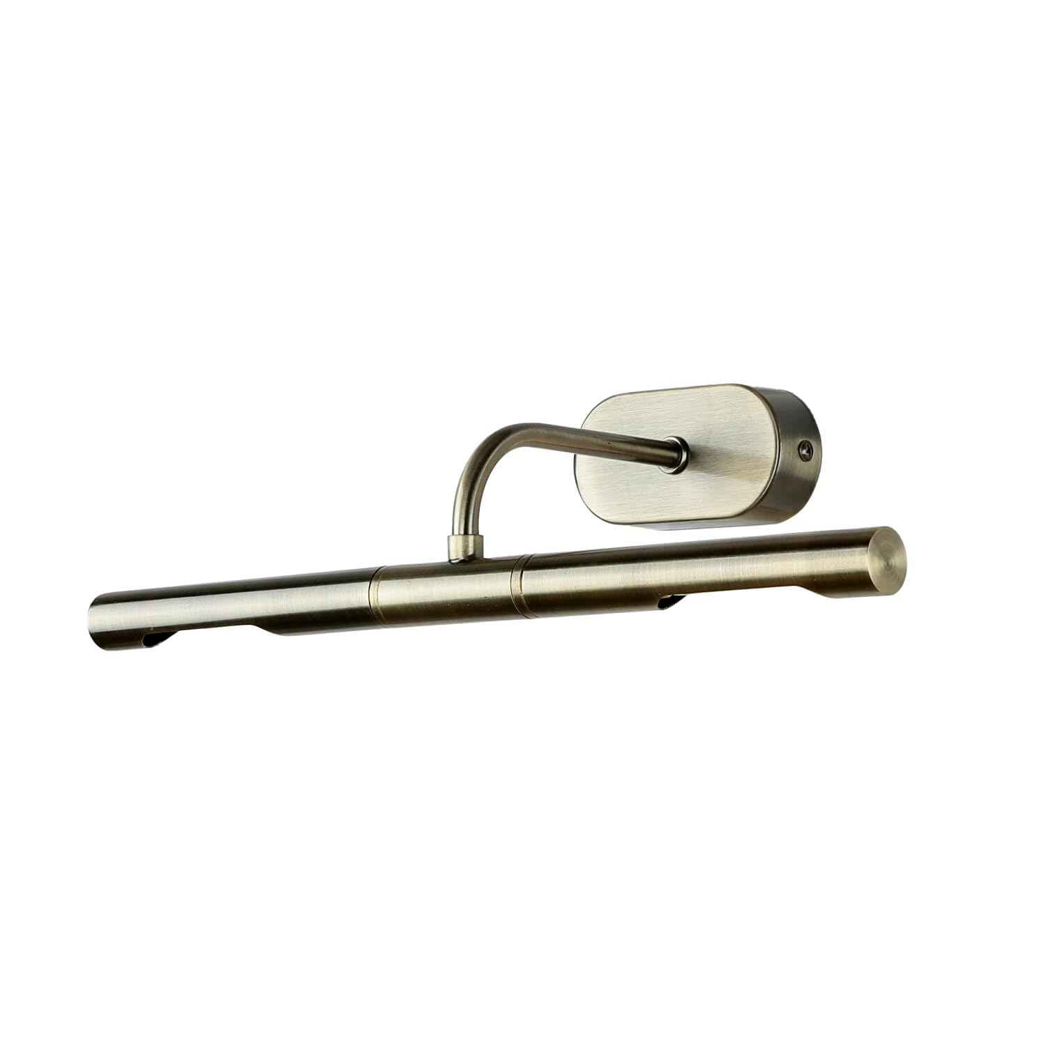 Licht-Erlebnisse Bilderleuchte verstellbar in Messing Antik 29,5 cm lang 2-flammig G9 Metall Jugendstil Bilderlampe Wohnzimmer Spiegelleuchte Bad