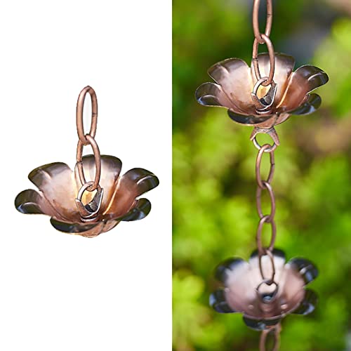 Chaîne de Pluie Chaînes de Pluie en Métal pour Gouttières, Chaîne de Gouttière Japonaise, Chaîne de Gouttière Extérieure pour Porche D'entrée, Cour Intérieure, Jardin, Etc. ( Color : Style2 , Size : 1