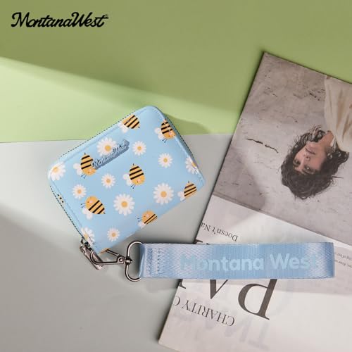 Image of Montana West Small Wristlet for Women Female Ladies Wallet with Rfid Blocking Lining Minimalist Lightweight & Easy to Carry