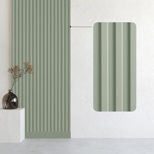 Bildershop-24 3er Set Wandpaneele & Deckenpaneele Dekowa in Pastellgrün Grün 252 x 10,7 x 1,5 cm