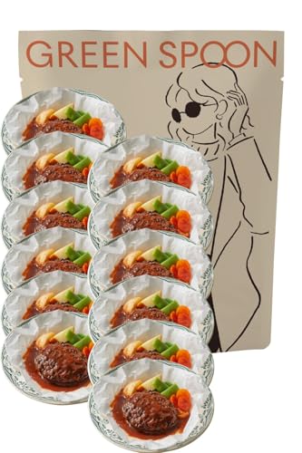グリーンスプーン ハンバーグ 冷凍 12食 デミグラス 【 お惣菜 低糖質 タンパク質 1食分の野菜 ダイエット 冷凍弁当 冷凍食品 レンジで5分 ヘルシー 】GREENSPOON