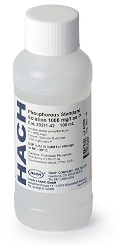 Hach 2321142 Phosphorus Standard Solution, 1000 mg/L as P (NIST), 100 mL