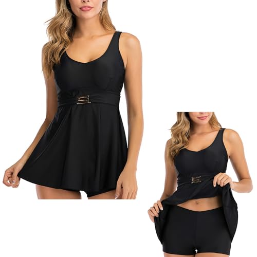 Maillots de bain grande taille haut de gamme : tankini deux pièces style rétro