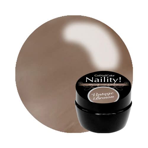Naility ジェルネイルカラー 453 ヴィンテージブラウン 4g