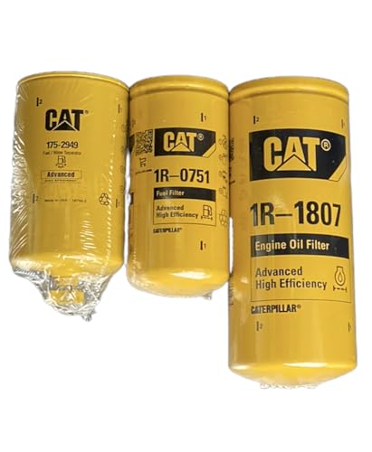 Engine Oil Change Filter Kit 1R-1807 1R-0751 175-2949 Compatible with Select CAT Models