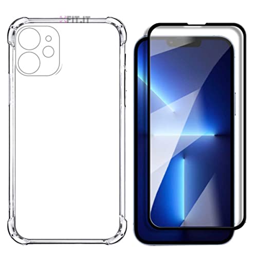 Kit Capinha Capa Anti Quedas Compatível com iPhone 14 + Película de Vidro 3D Temperado (iPhone 14)