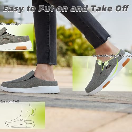 Image of OrthoComfoot Women's Arch Support Shoes,Plantar Fasciitis, Foot and Heel Pain Relief, Orthopedic Boat Shoes for Diabetic Bunions