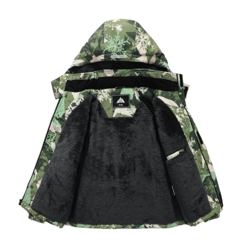 Image of Kid's Ski Jacket Winter Coat Boy's and Girl's Snowboarding Jackets | Kids Ski Jacket | Windproof, Waterproof, Insulated | Removable Hood, Zipper Pockets | Snowboarding Coat for Boys and Girls