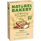 Nature's Bakery Oatmeal Crumble Apple Breakfast Snack Bars, 1.41 oz, 10 Count