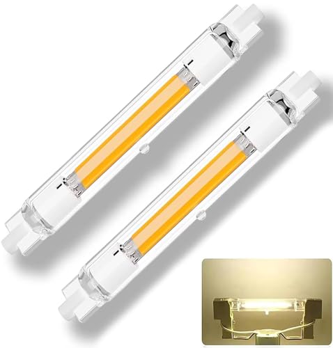 r7s bulb 118mm led dimmable 30W, 30W r7s led bulb 118mm Equivalent 300W halogen bulbs , Natural White 4000K 3000LM , Flicker-Free, 230-240 V, 360° Light Angle, Energy Saving R7s Floodlight, 2 Pack