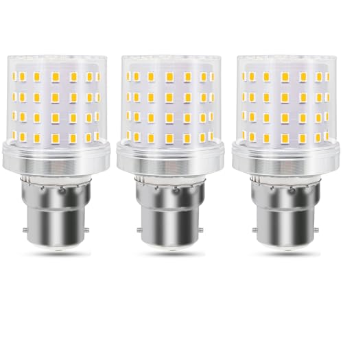 Tupolife 9W B22 Bajonett LED Leuchtmittel 820lm Extra Hell Ersatz 80W, B22d Kompakt G45 A15 Kleine Warmweiß 3000K, B22d Sockel LED Glühbirne 820lm AC100-265V Nicht Dimmbar, 3 Stück