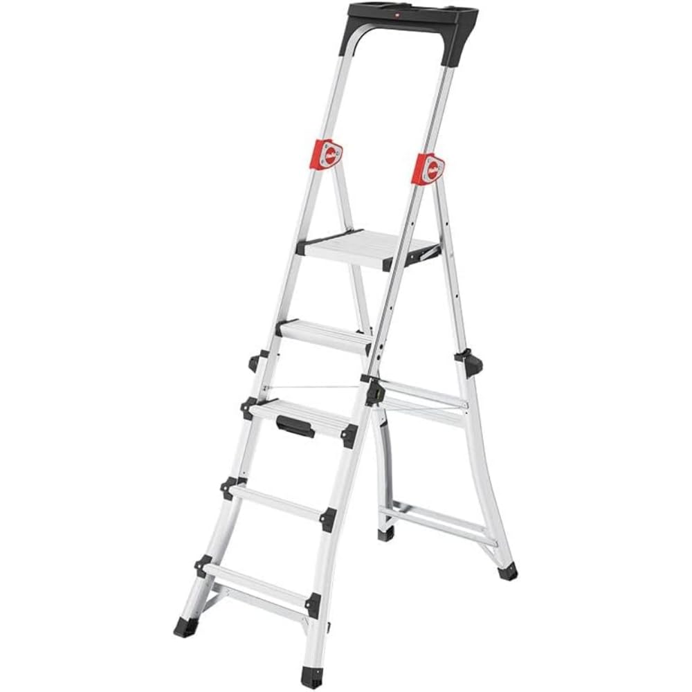 Escabeau Professionnel télescopique 3m adapté aux escaliers Hailo TL100