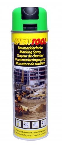 Marcar Spray Bombilla de color verde 500 ml (1 cartón = 12 latas)