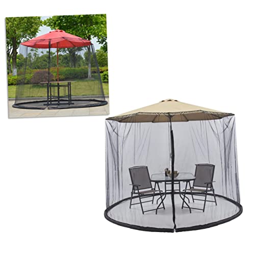 Filet parasol protection table de jardin pour stopper moustiques