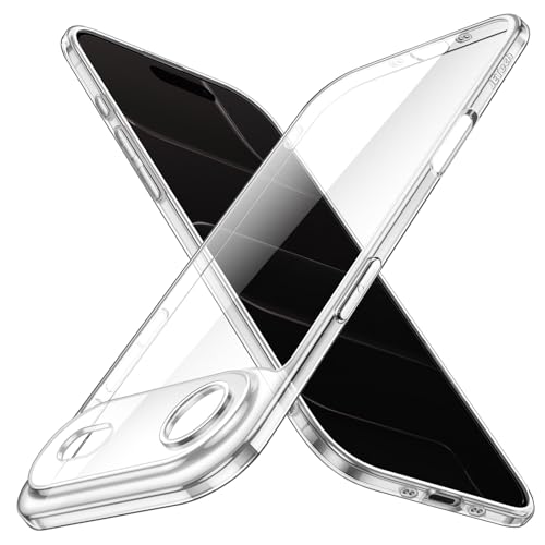 JETech Slim Case for iPhone Air with Camera Lens Full Protection Ultra-Thin Lightweight Clear Minimalist Protective Phone Cover 6.5-Inch Display (Clear)