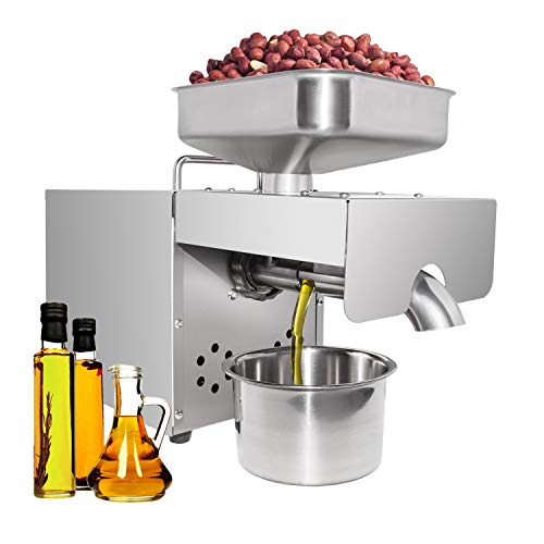 ALDKitchen Oil Press Machine Commercial | Hot and Cold Pressing | Electric Oil Extraction Machine | 110V