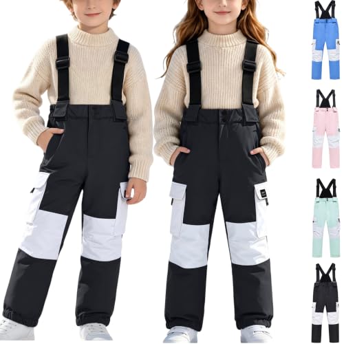 OTSANT Kids Snow Bib Pants Boys Girls Adjustable Windproof Ski Snowpants - image 1