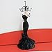WE Doll Jewelry Stand Holder Mannequin Necklace Display Orgaziner Black Evening Gown Jewelry Stand 10 inches