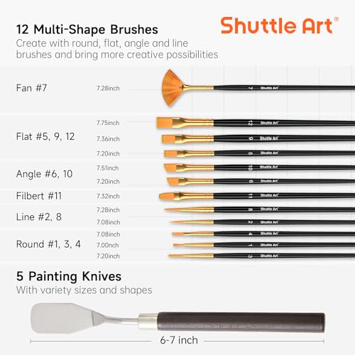 66-Pack-Acrylic-Paint-Set-Shuttle-Art-Acrylic-Painting-Set-with-30-Colors-Acrylic-Paint-Wooden-Easel-Painting-Canvas-Paint-Brushes-Palettes-Art-Painting-Supplies-for-Kids-Adults-Beginner-Artists