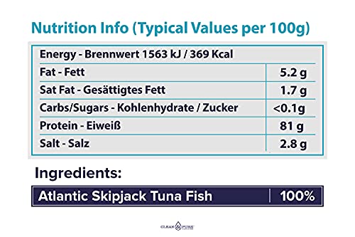 UKs Purest Bonito Flakes/Katsuobushi/Dried Fish Flakes 125g | Atlantic Skipjack Tuna: Low Benzopyrene & Heavy Metals | Bonito Flake Smoked Fish | Large 125g Zip-Lock Re-Seal Bag | Clean and Pure - Afbeelding 3