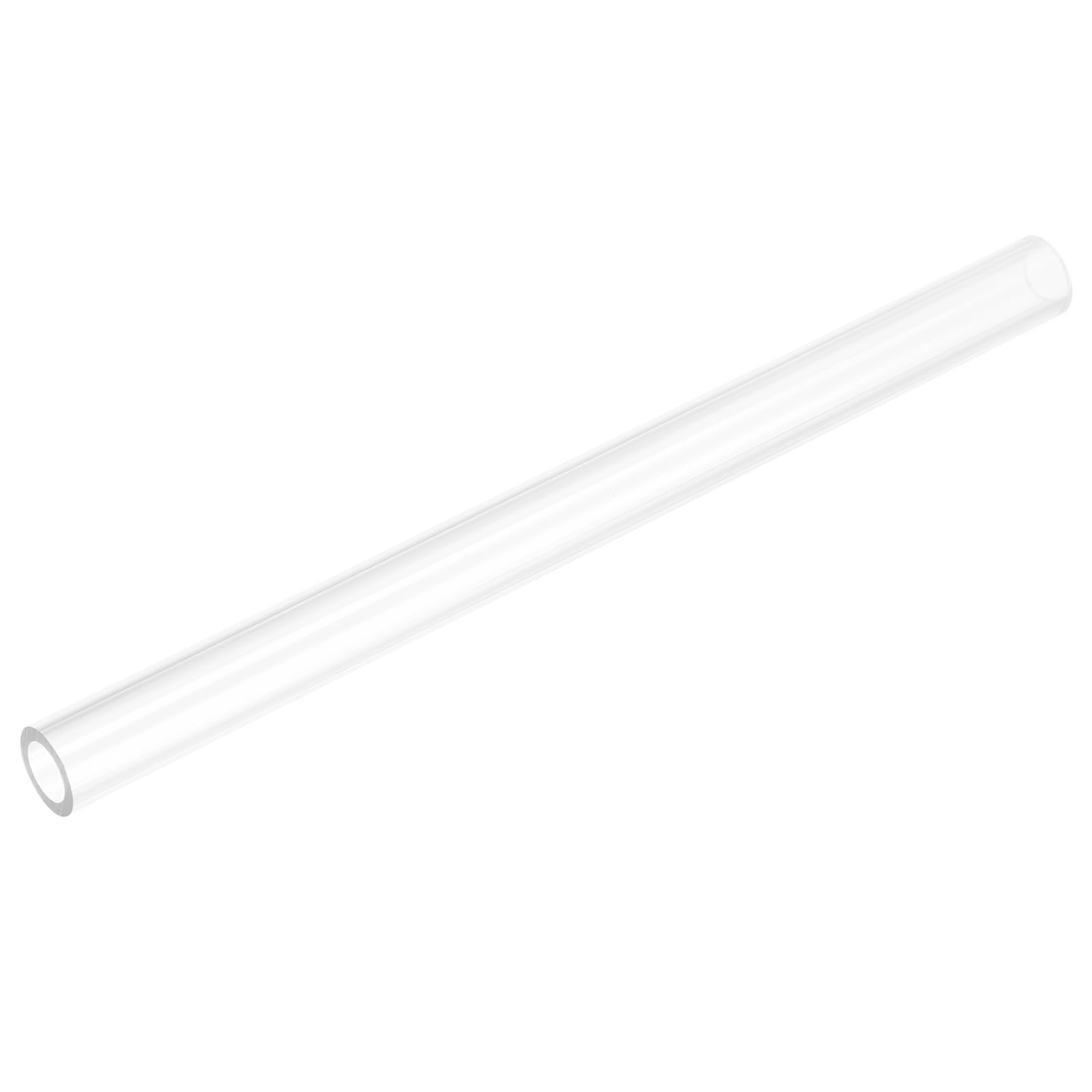 uxcell Rigid Round Clear Tubing 12mm(1/2") ID x 18mm(11/16") OD x 0.8Ft(250mm) Length Plastic Tube