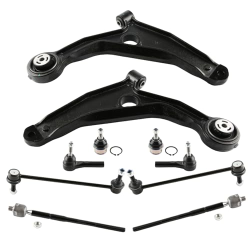 ADIGARAUTO Front Suspension Kit Control Arm Compatible with 2009-2015 Dodge Journey | Replace# K641334 K641333 K750382 K500120 EV800611 ES800408