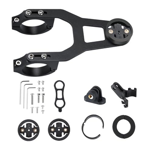 GMBYLBY Stainless Steel Extension Stand Suit Cycling Stopwatches Mount Multifunctional for Bicycles Speedometers and Camera