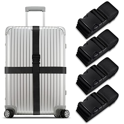 Luggage Suitcase Straps Set, Travel Accessories Thickened Luggage Belt with Quick Release (B09YY15DHC)