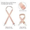 Long Keeper Breiter Taschengurt 3,8 cm Taschengurte Zum Wechseln Retro Schultergurt für Taschen Gurt für Handtasche Umhängetasche Bauchtasche Crossbody Bag (Rosa) #1