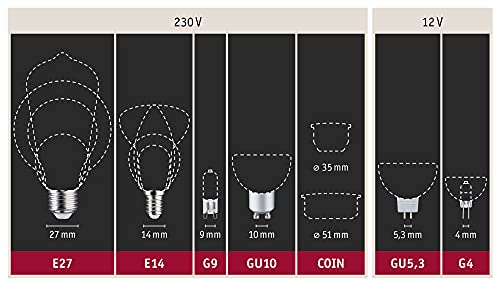 Paulmann 92478 Choose LED recessed luminaire Module Coin Set of 3 White Switch Round 3x6.5W lamp Satin recessed Spotlight Plastic recessed lamp 2700 K - Image 4
