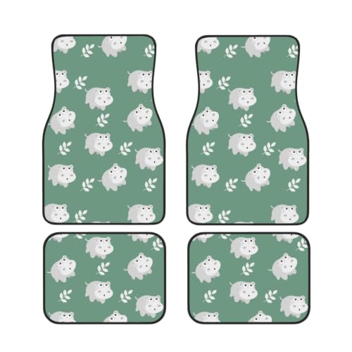 Juego de 4 alfombrillas para coche de neopreno impermeables y antideslizantes
